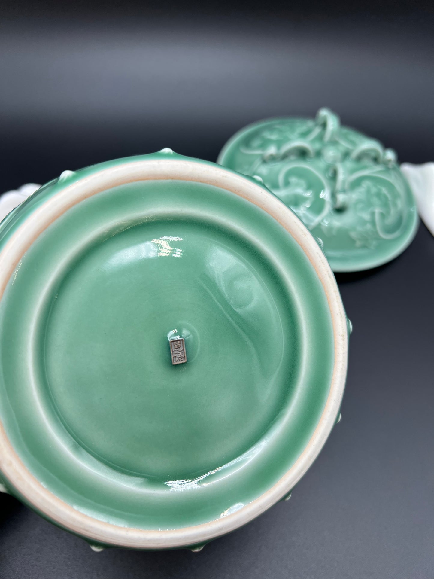 Celadon Green Porcelain Tea Canister