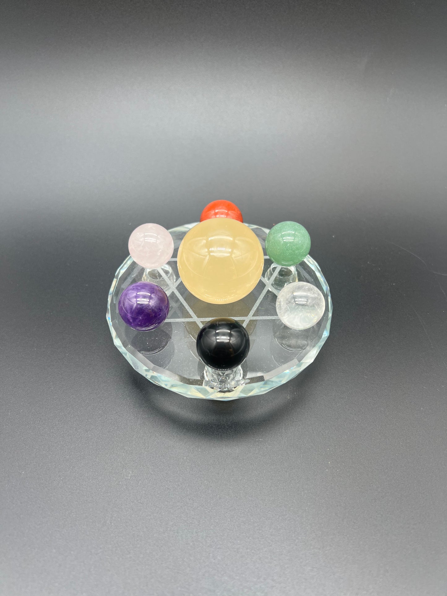 Chakra Crystal Ball Star Set
