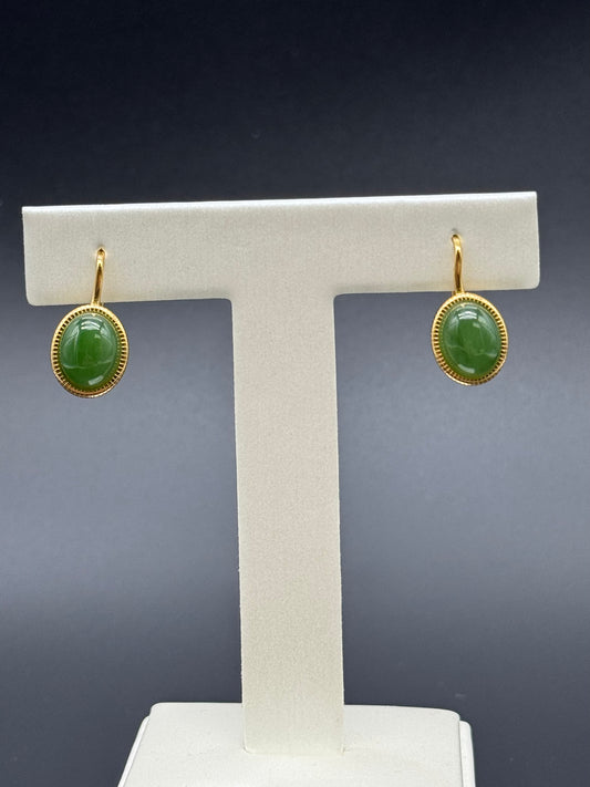 Green Jade Earrings