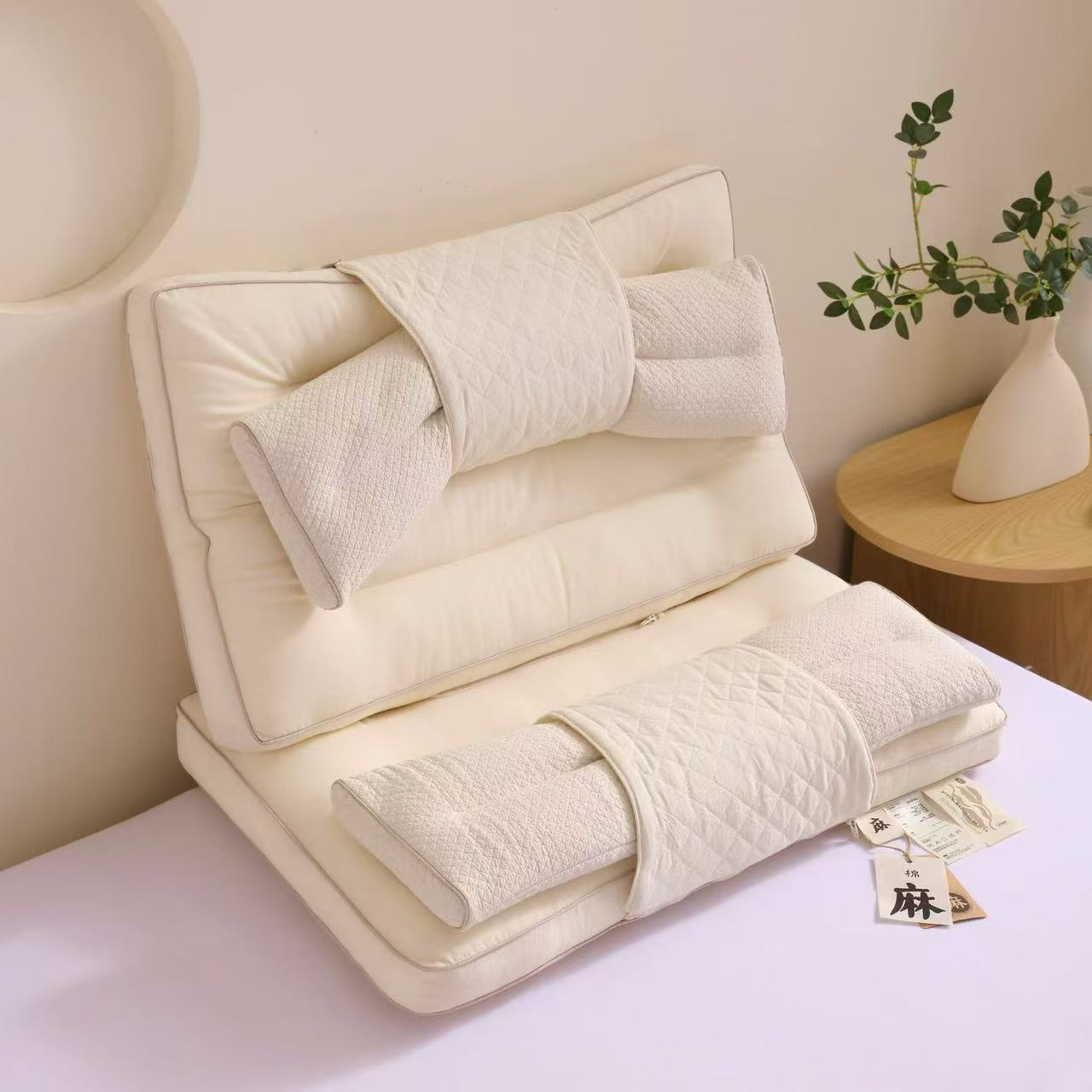 Natural Hemp & Buckwheat Pillow