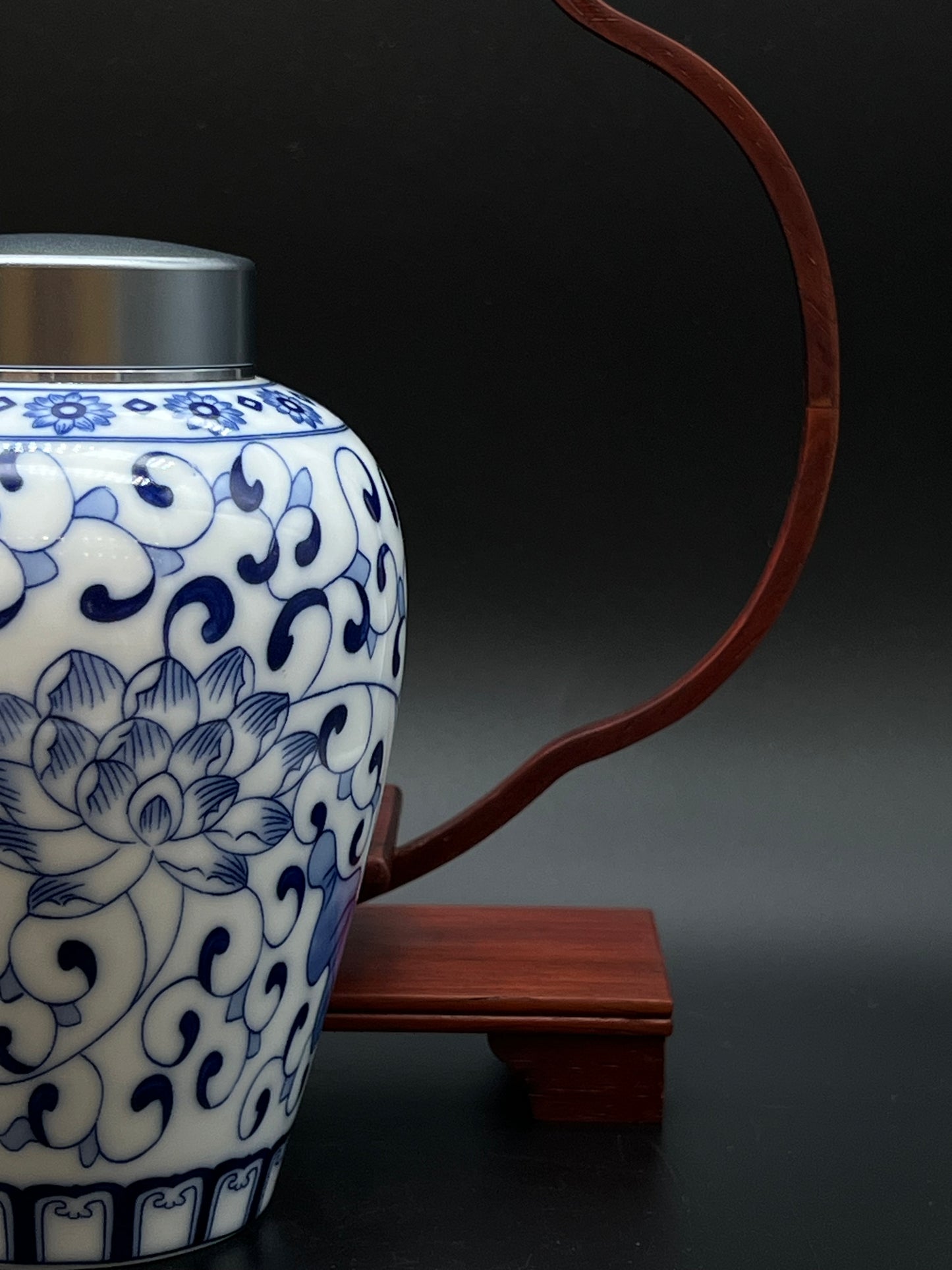 Blue and White Porcelain Canister