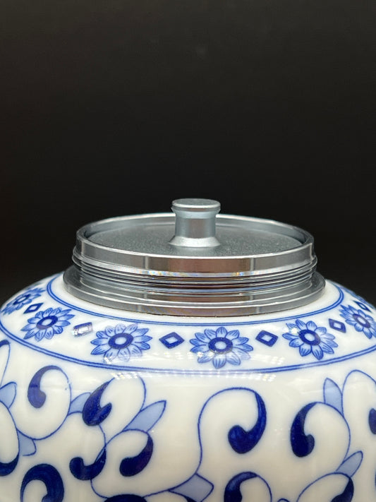 Blue and White Porcelain Canister