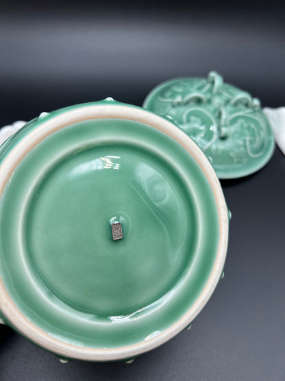 Celadon Green Porcelain Tea Canister