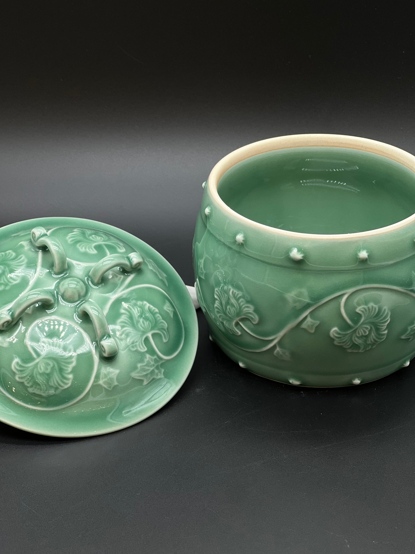 Celadon Green Porcelain Tea Canister