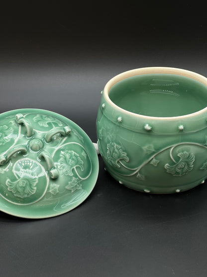 Celadon Green Porcelain Tea Canister