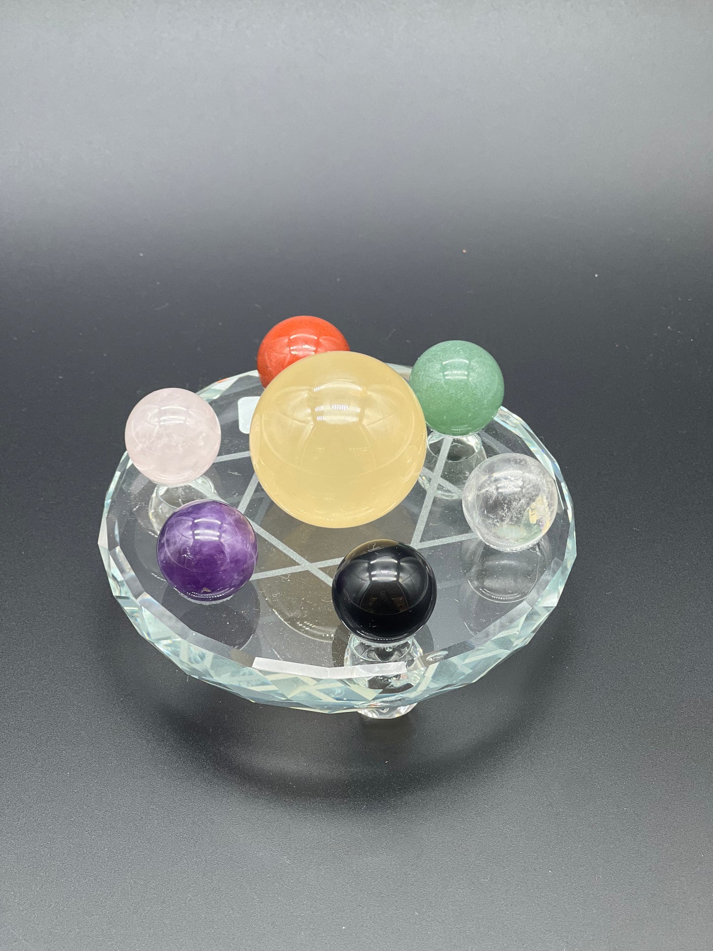 Chakra Crystal Ball Star Set