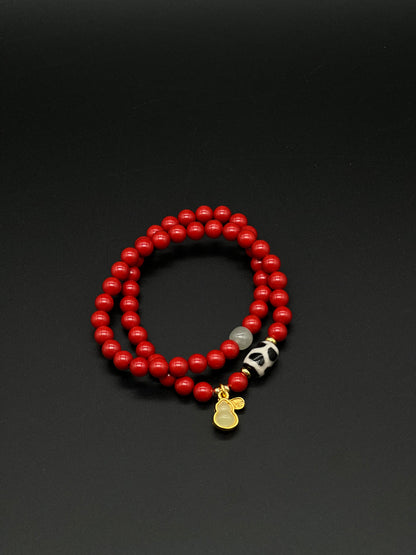Cinnabar Layered Bracelet