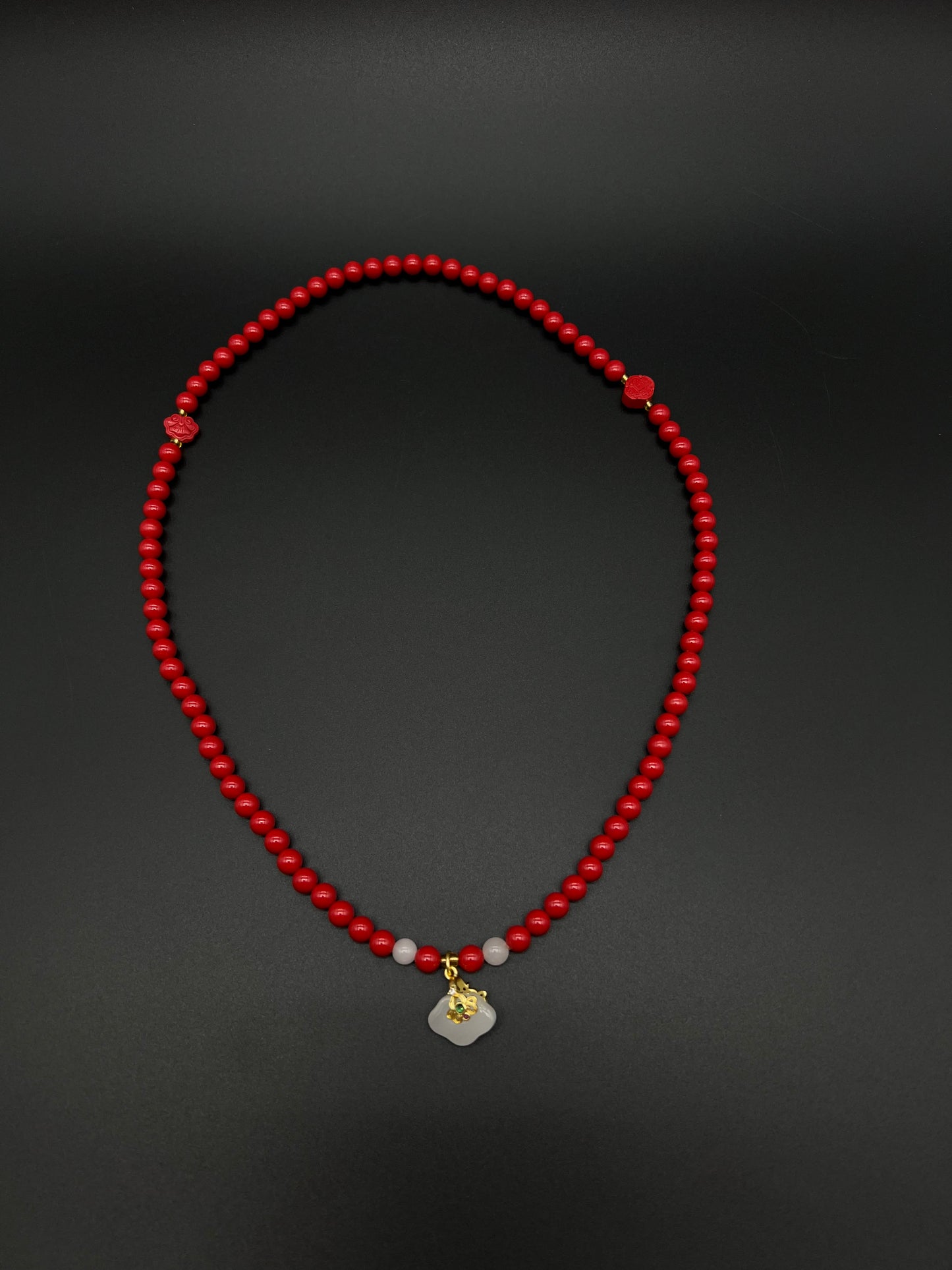 Cinnabar Agate Necklace