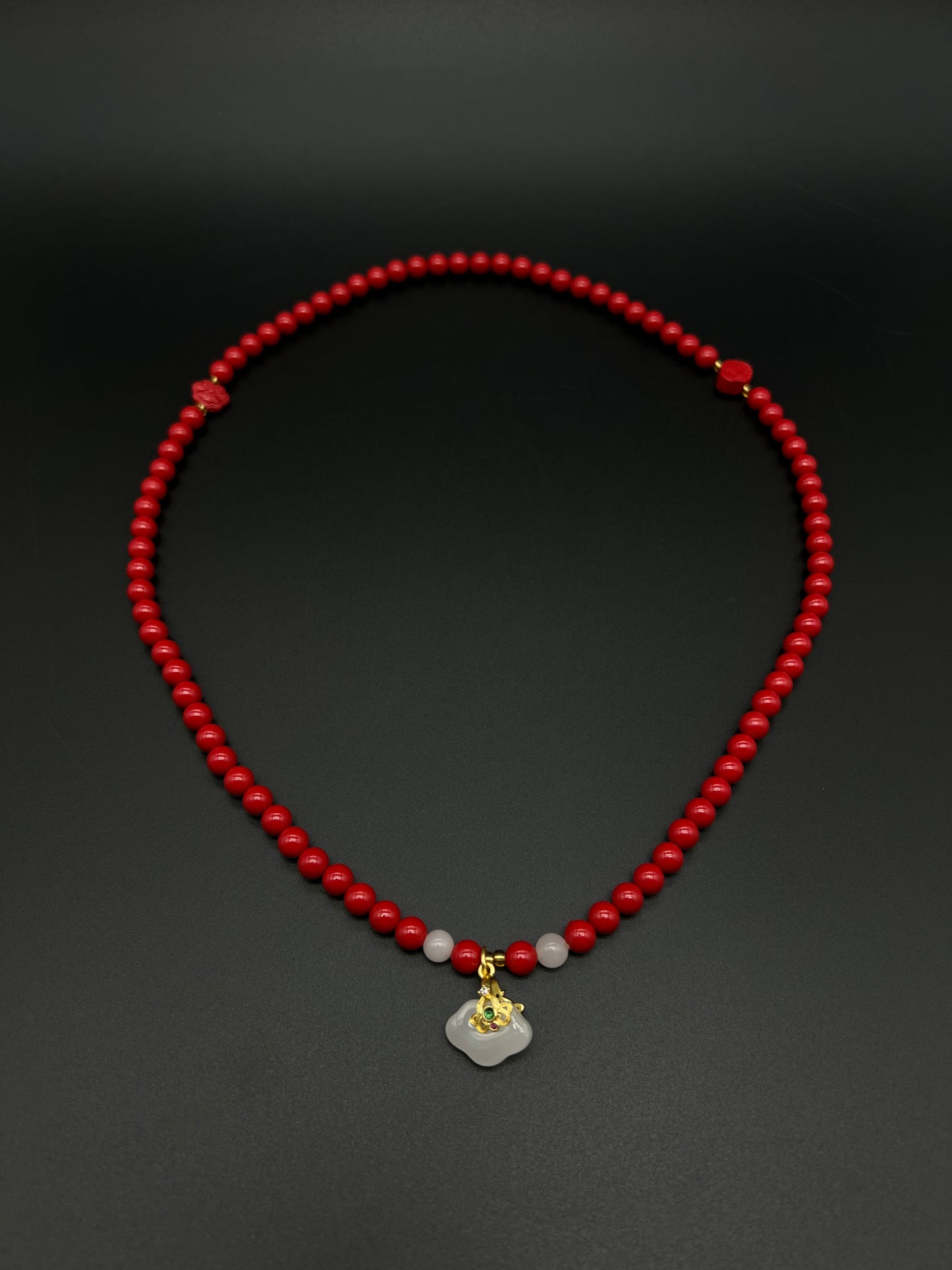 Cinnabar Agate Necklace