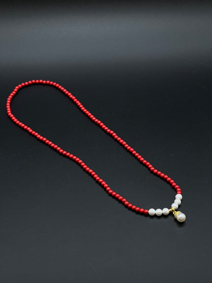 Cinnabar Pearl Necklace