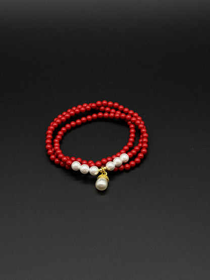 Cinnabar Pearl Necklace