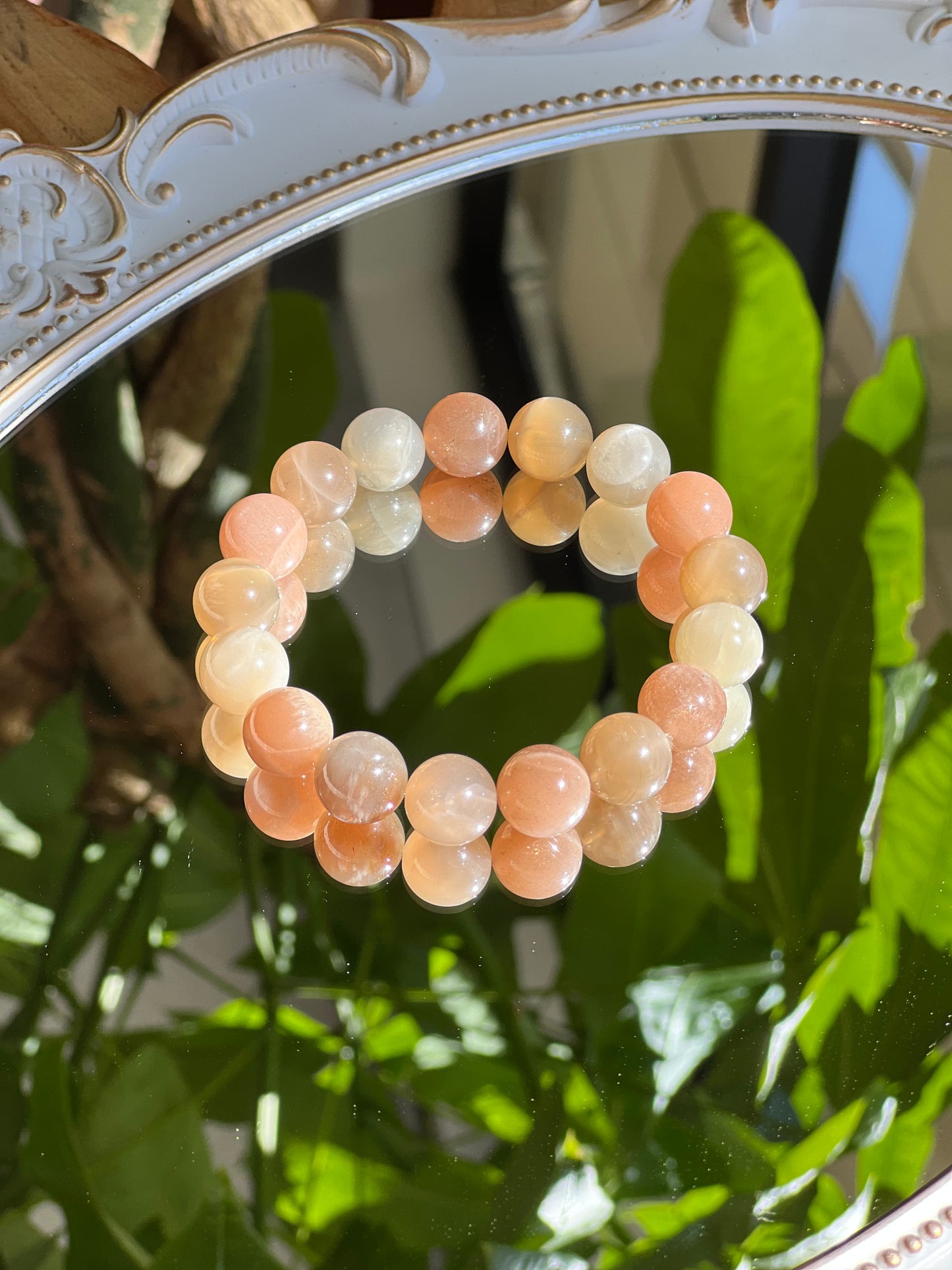Peach Moonstone bracelet