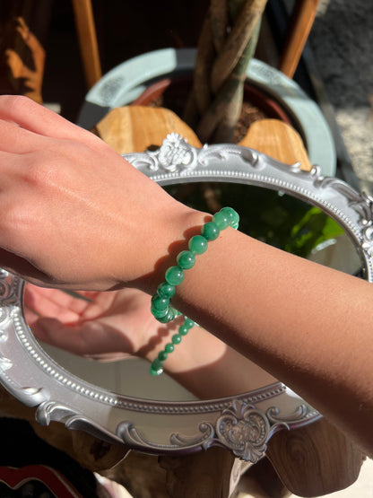 African Green Jade Crystal Bracelet