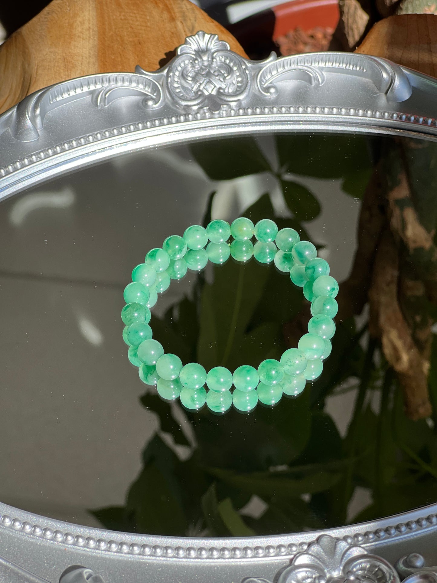 African Green Jade Crystal Bracelet