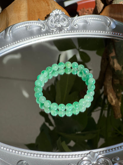 African Green Jade Crystal Bracelet