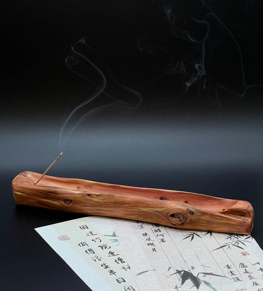 Natural Wood Incense Stick Holder