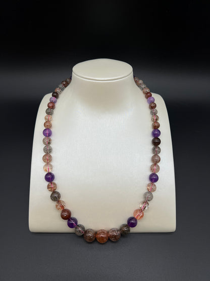 Black Gold Super Seven Gemstone Beads Necklace