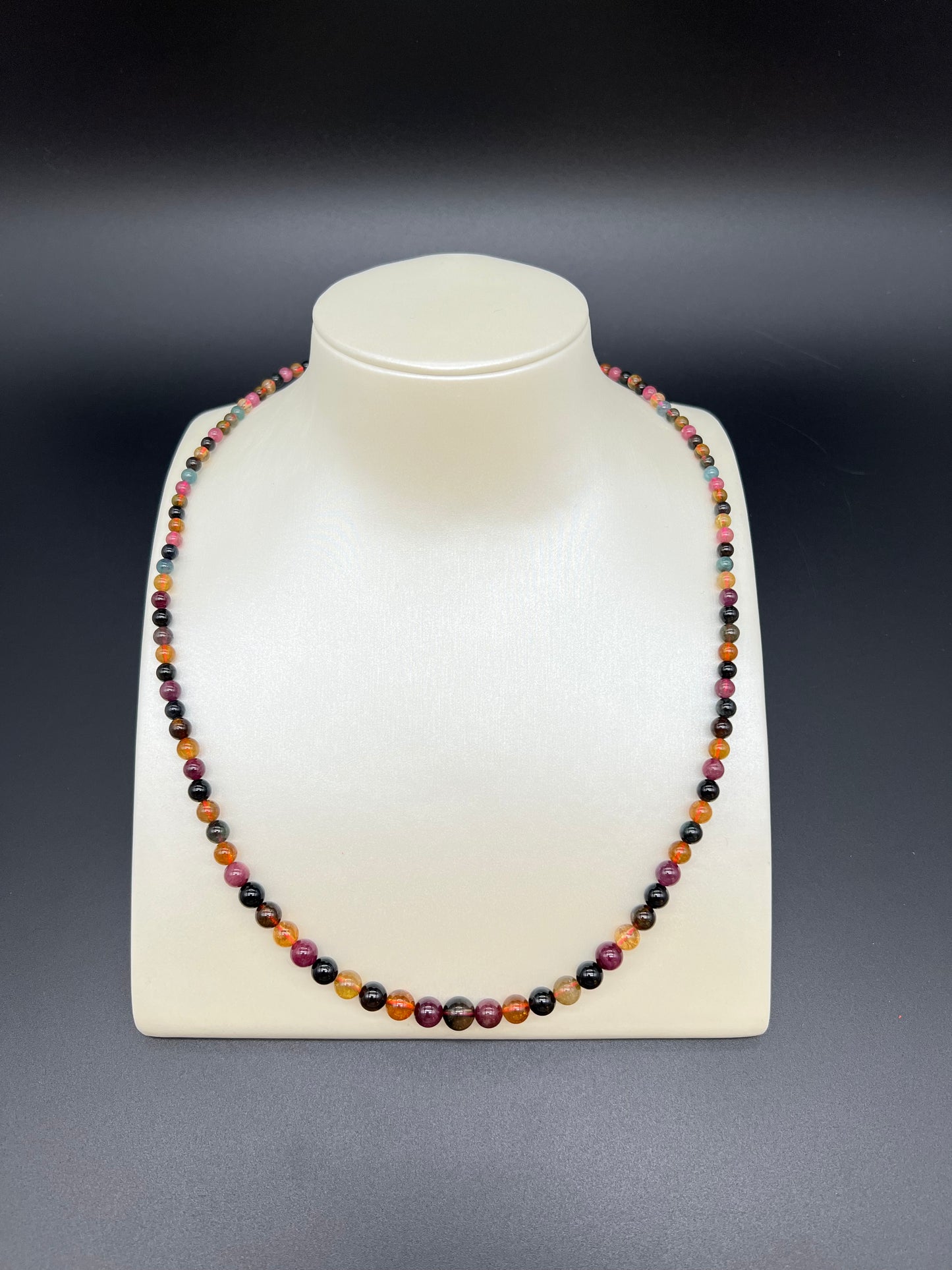Tourmaline Skinny Beads Necklace