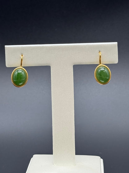 Green Jade Earrings