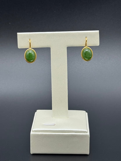Green Jade Earrings